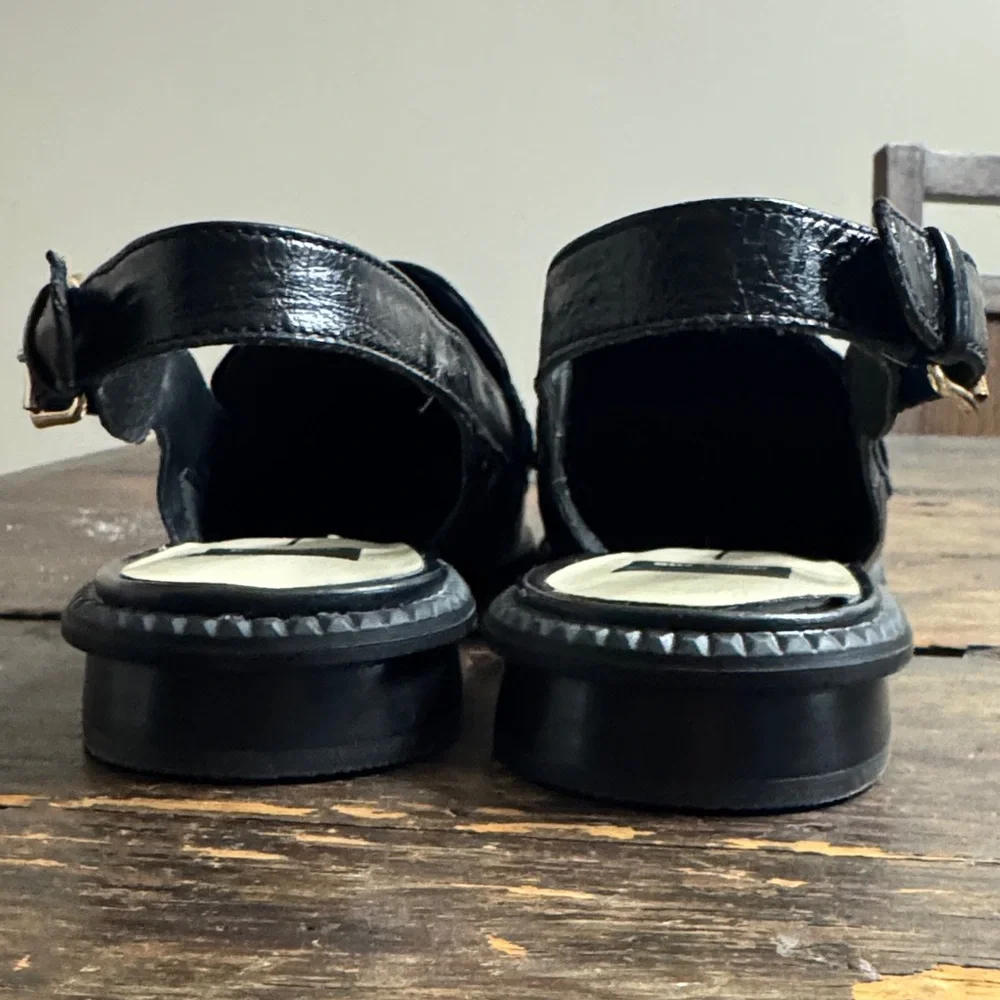 Dolce Vita Black Leather Loafers - Picture 7 of 7